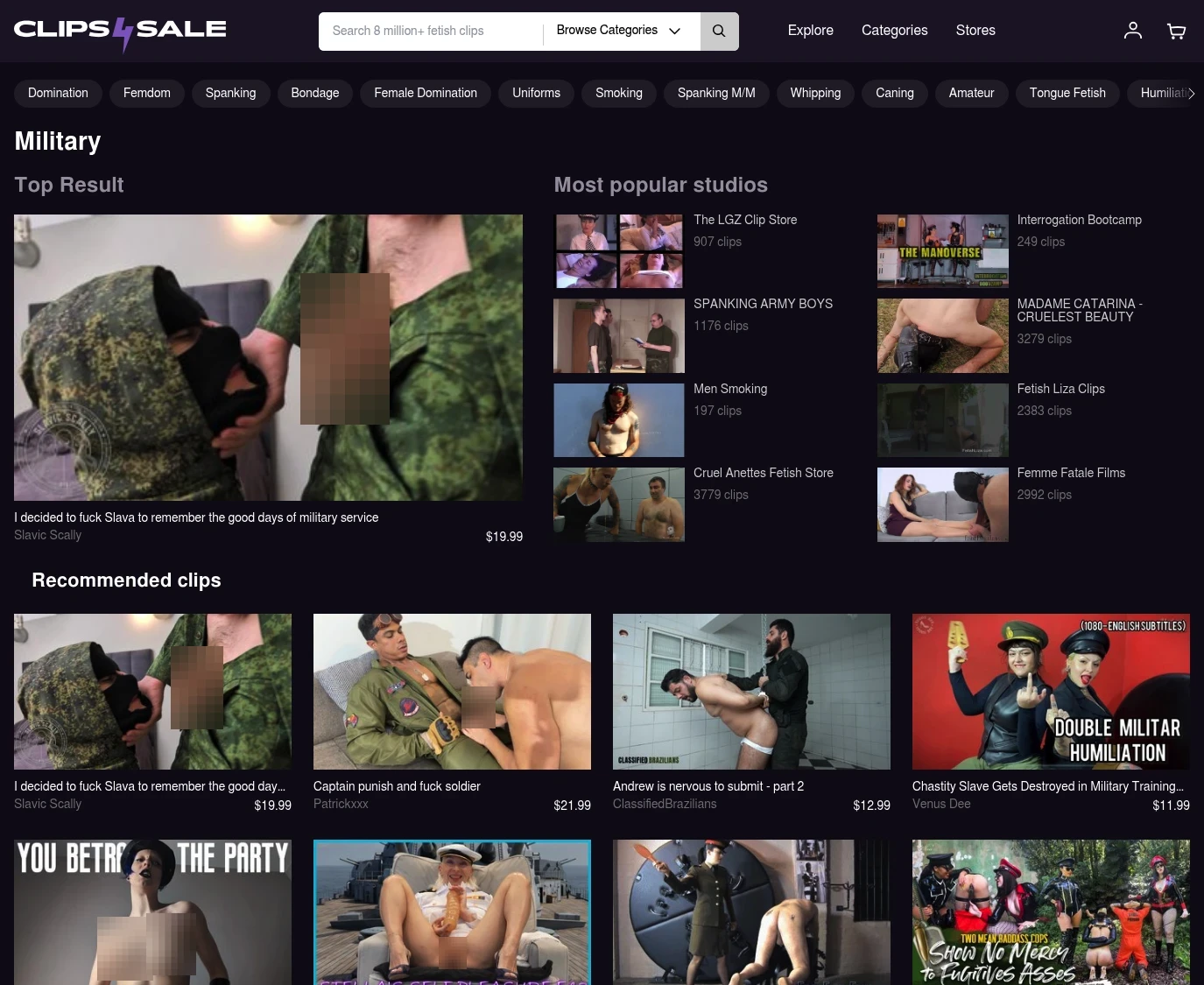 Clips4Sale Military