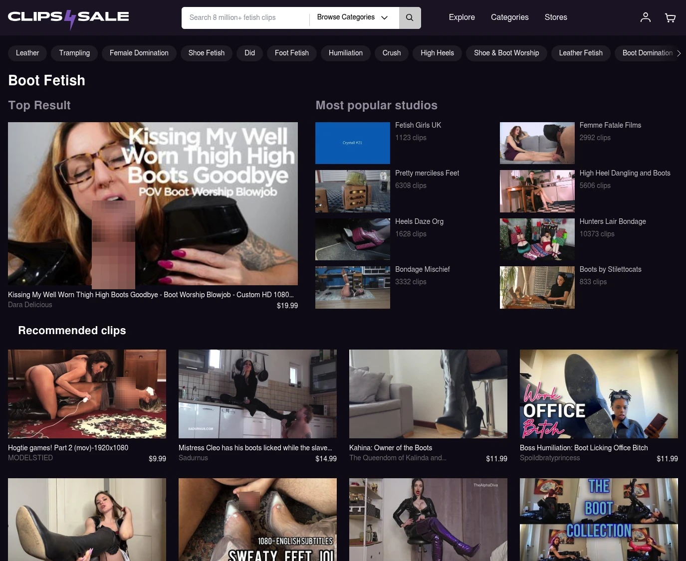 Clips4Sale Boots