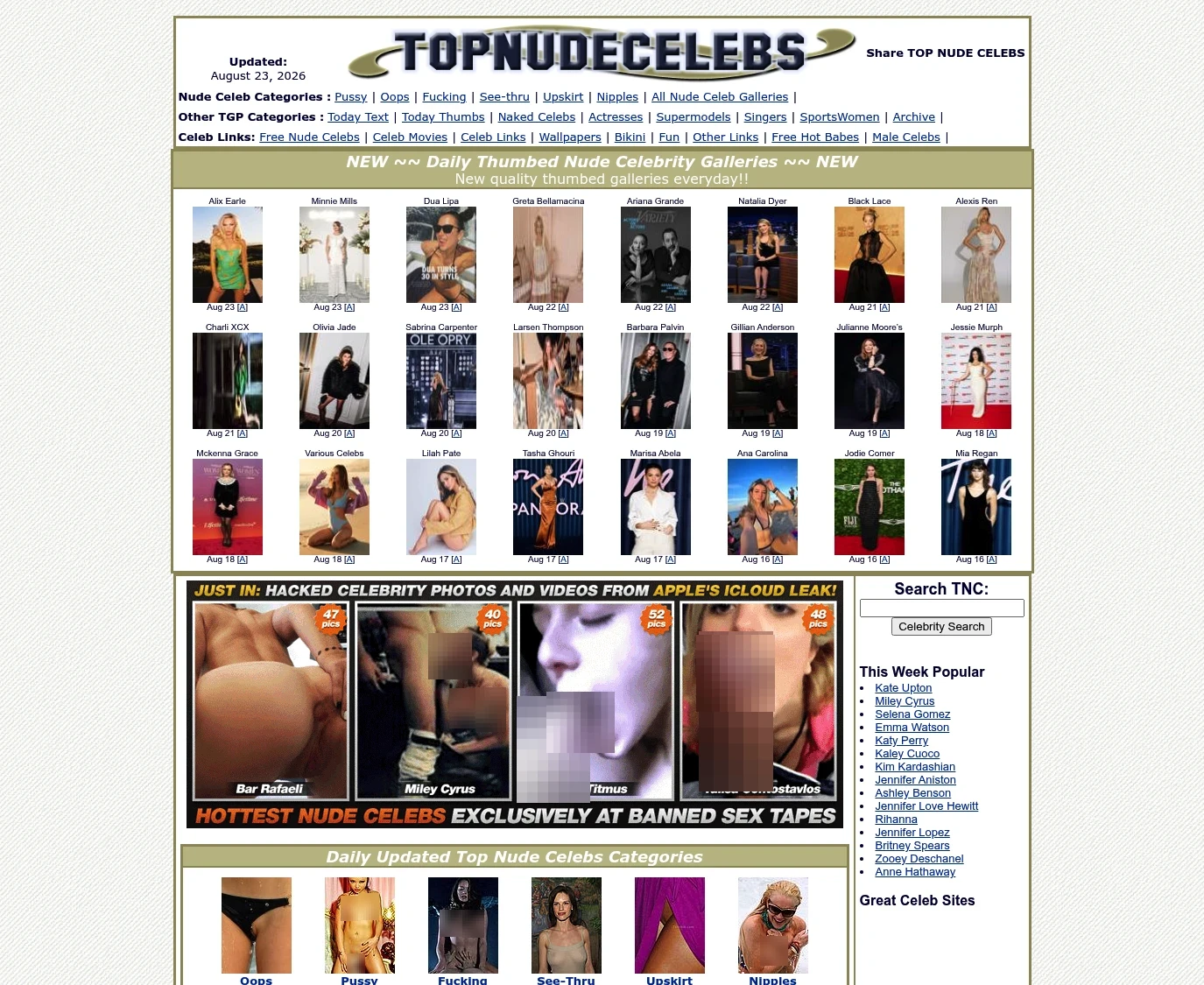 Topnudecelebs