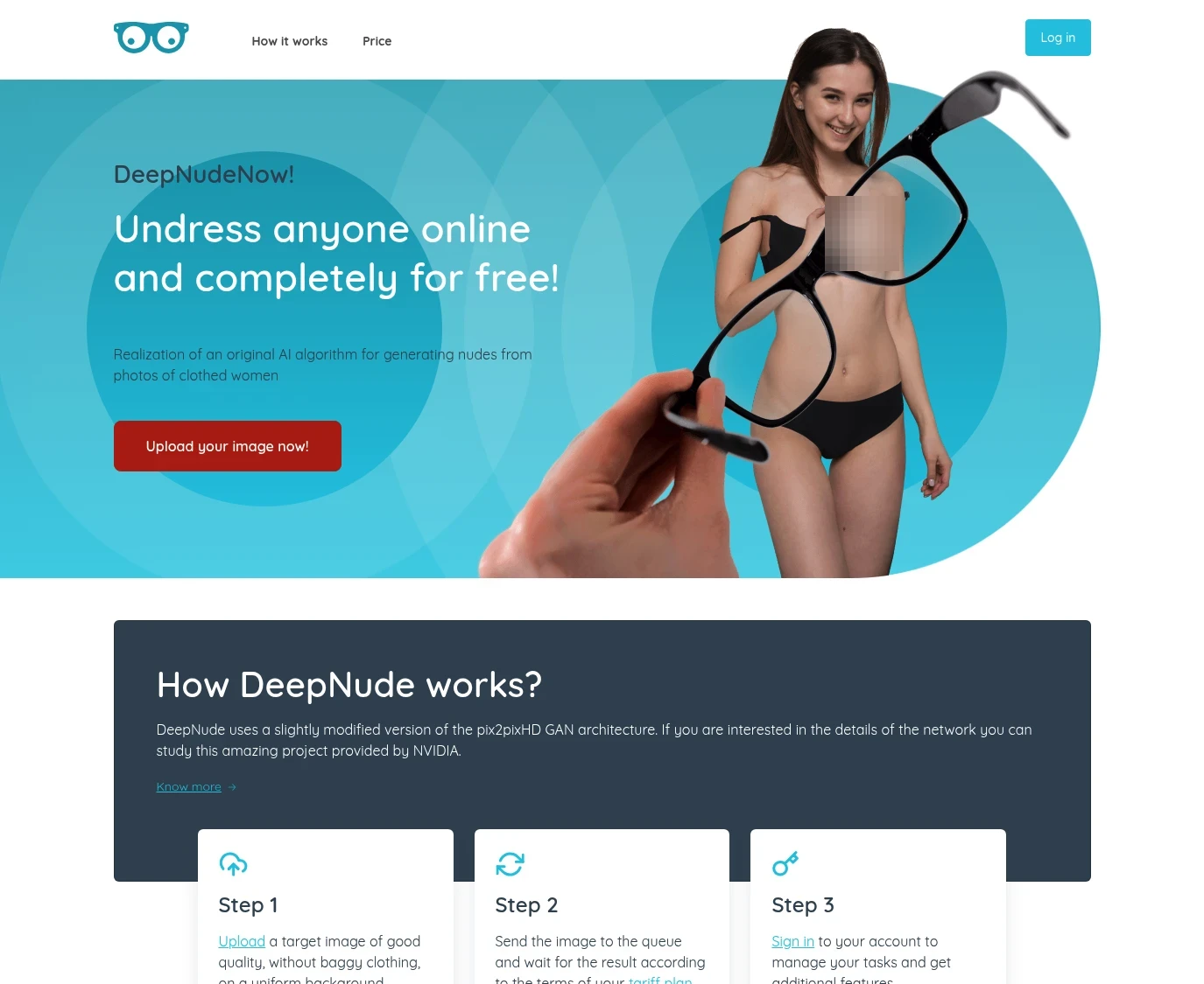 Review screenshot deepnudenow.com