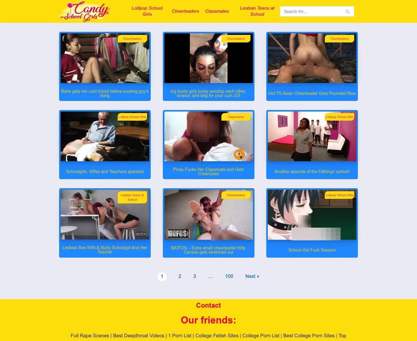 Review screenshot Candyschoolgirls.com