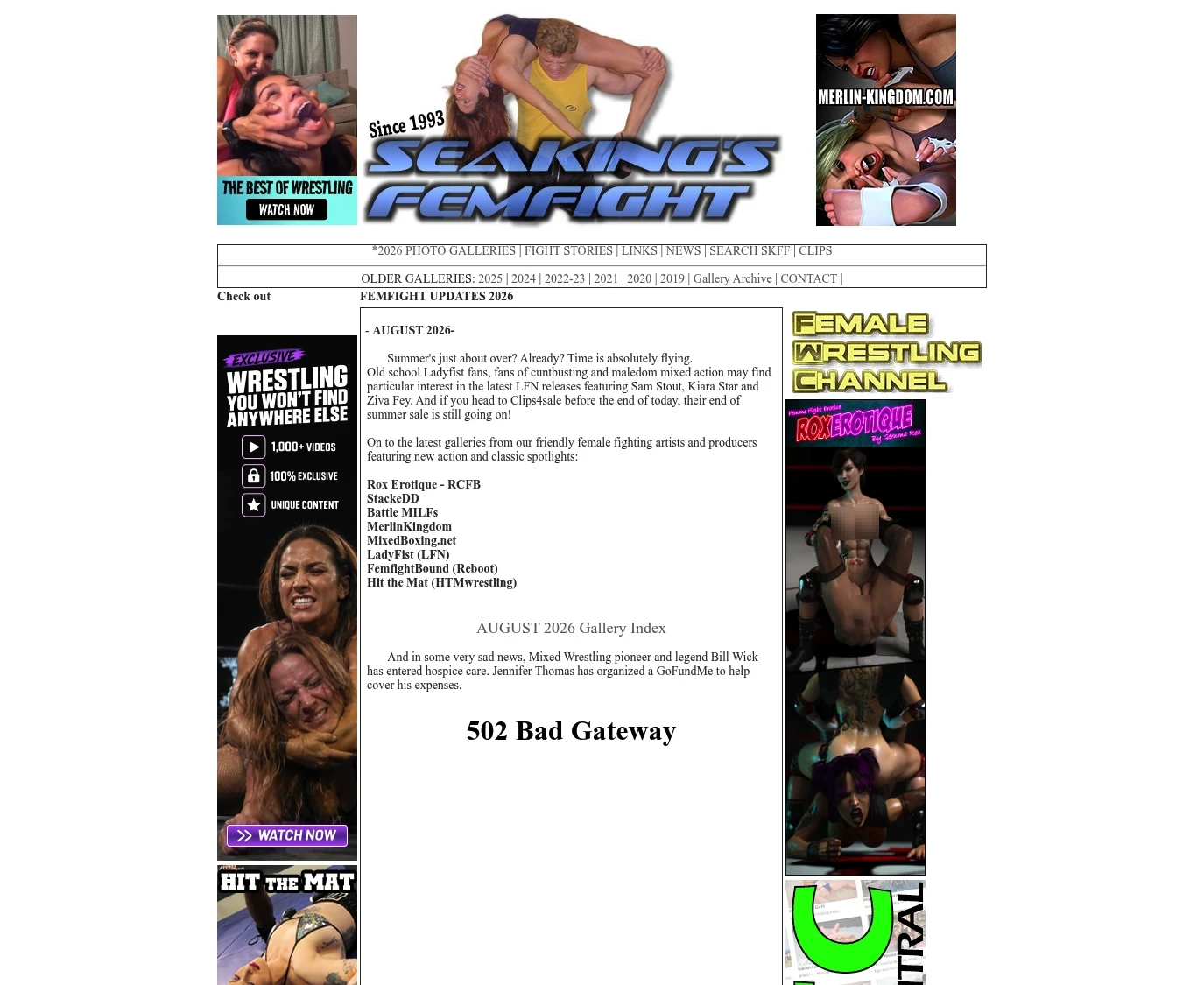 Screenshot from Seakingsfemfight.com for review purposes Review screenshot Seakingsfemfight.com