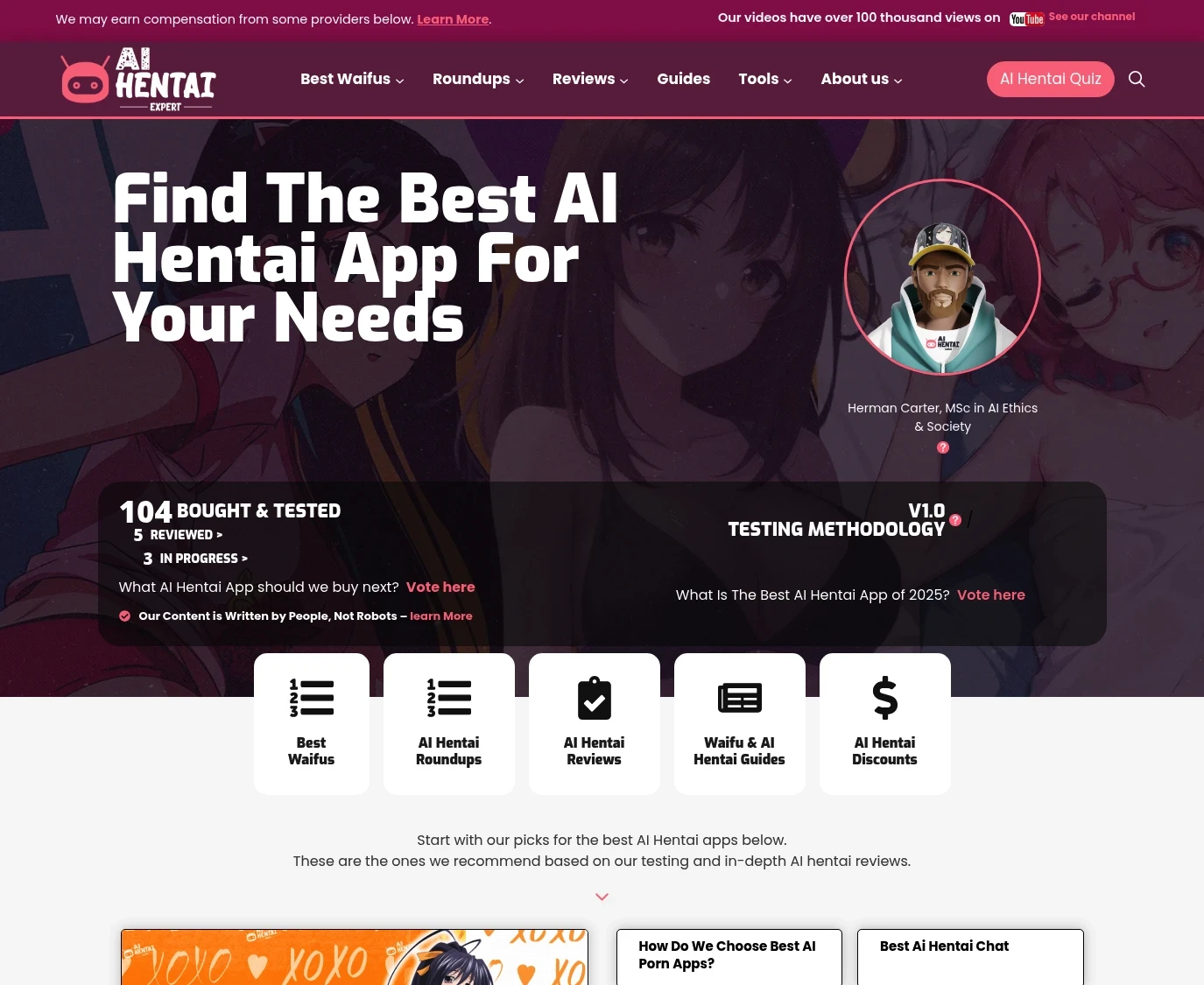 Review screenshot Aihentai.expert