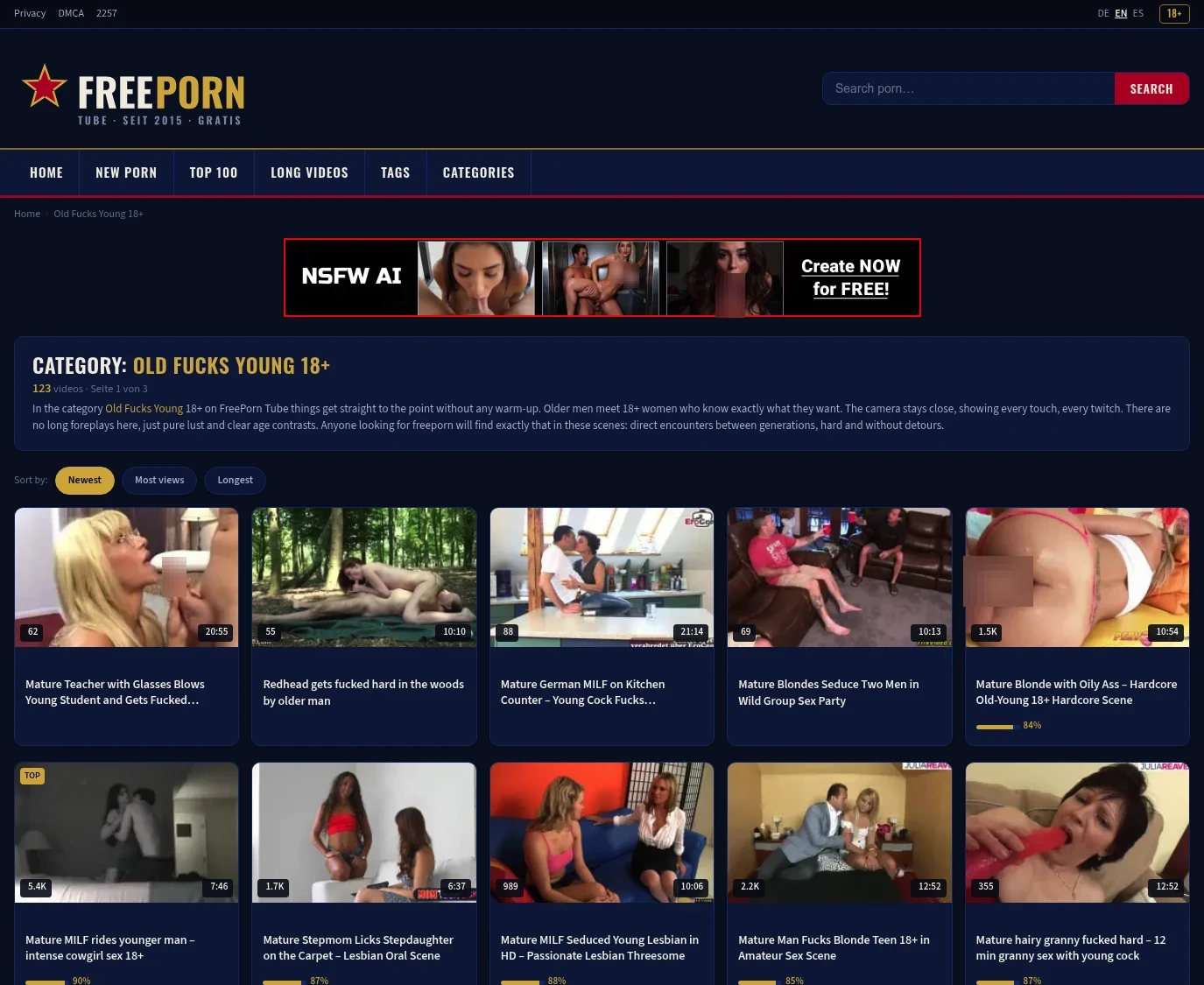 Screenshot from Freeporn-tube.com for review purposes Review screenshot Freeporn-tube.com