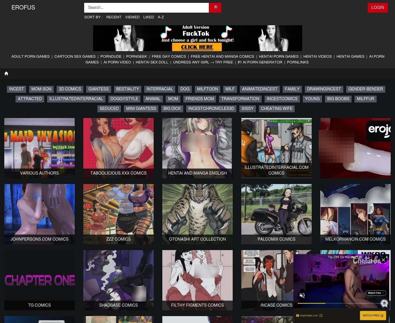 Screenshot from erofus.com for review purposes Review screenshot erofus.com