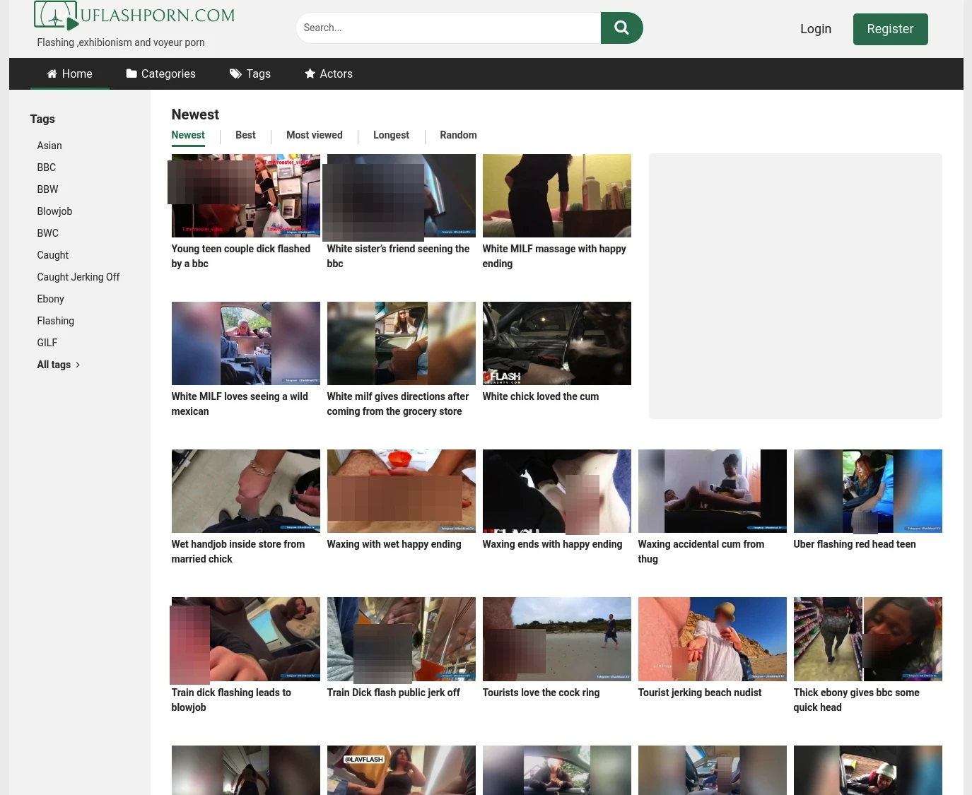 Screenshot from Uflashporn.com for review purposes Review screenshot Uflashporn.com