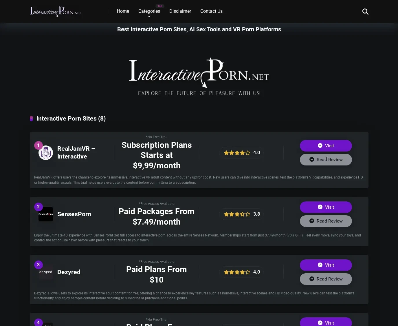Screenshot from Interactiveporn.net for review purposes Review screenshot Interactiveporn.net