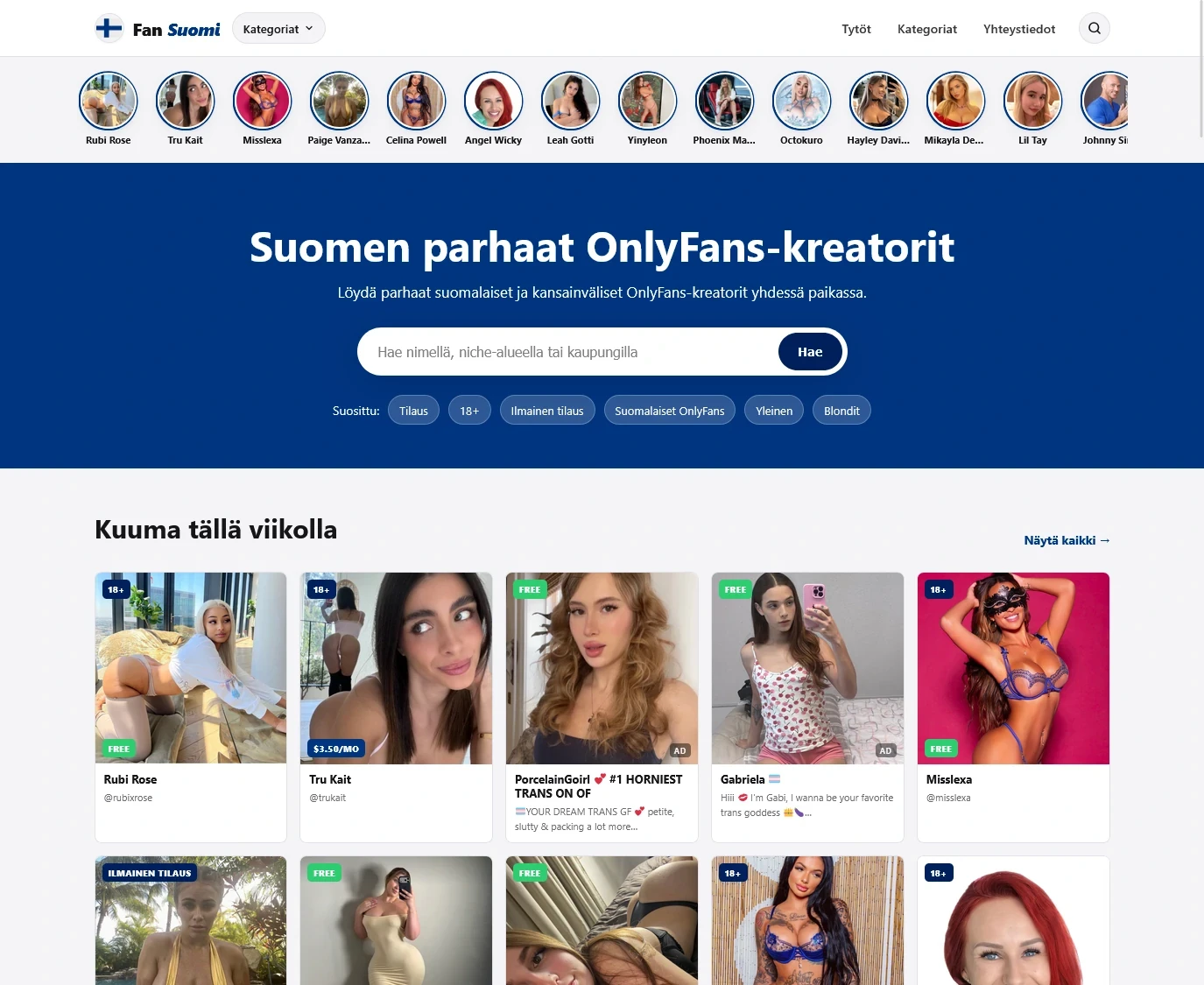 Review screenshot suomifan.fi