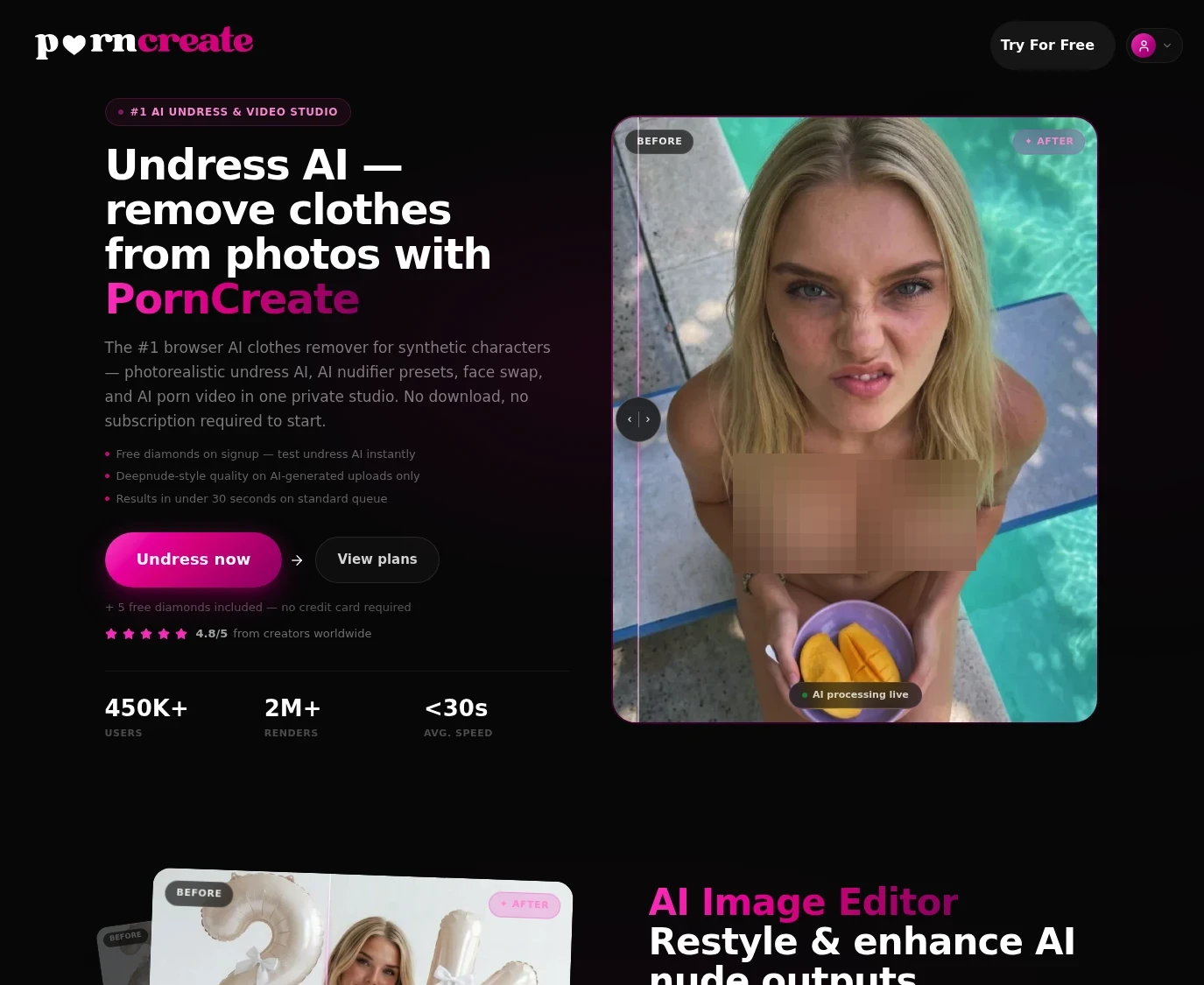 Review screenshot Porncreate.app