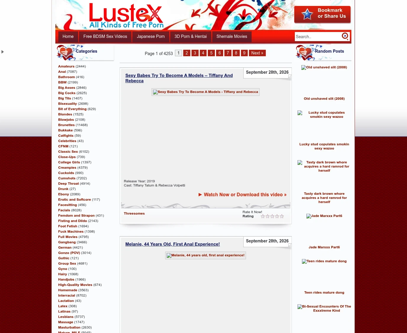 Screenshot from lustex.net for review purposes Review screenshot lustex.net
