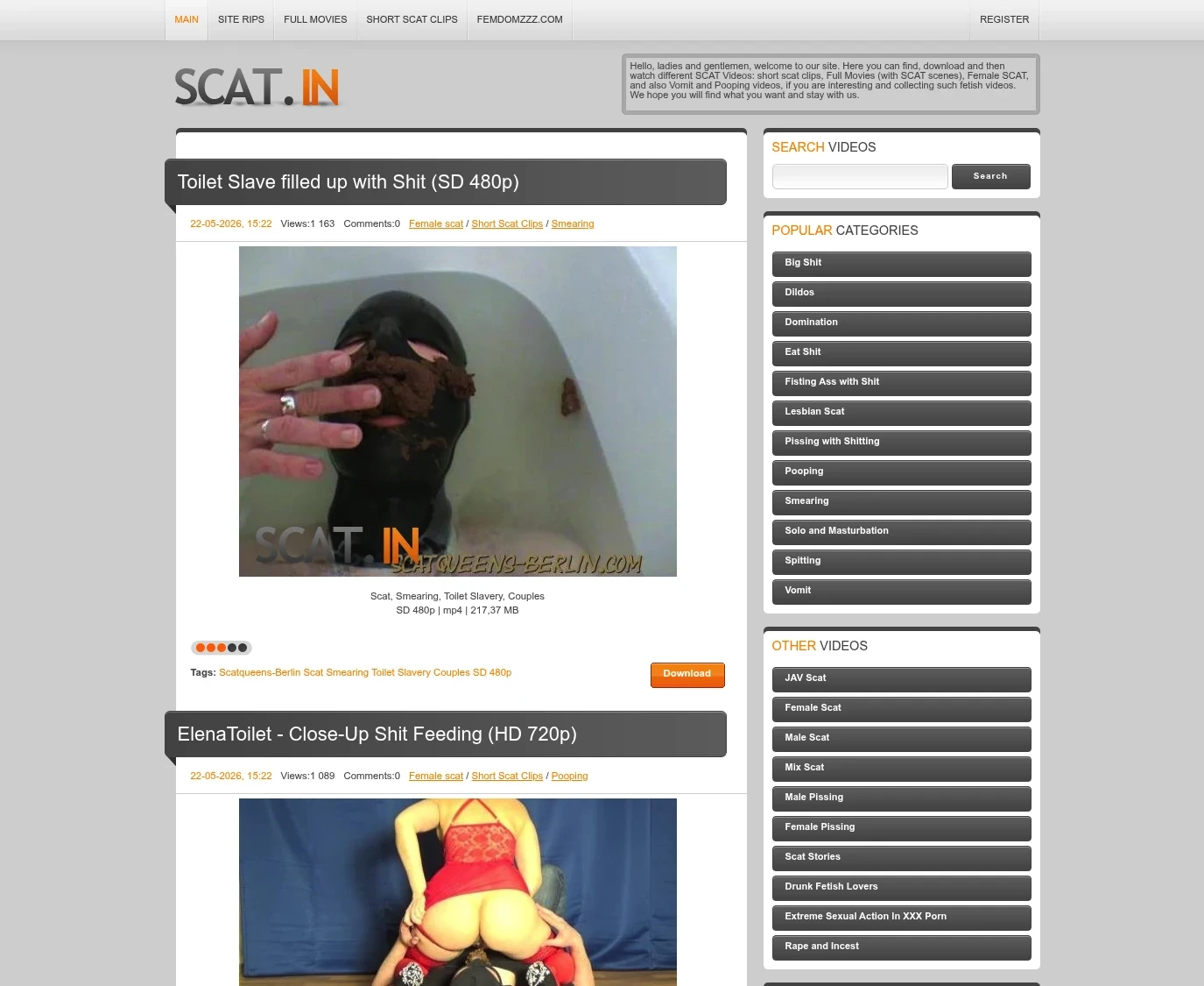 Review screenshot scat.in