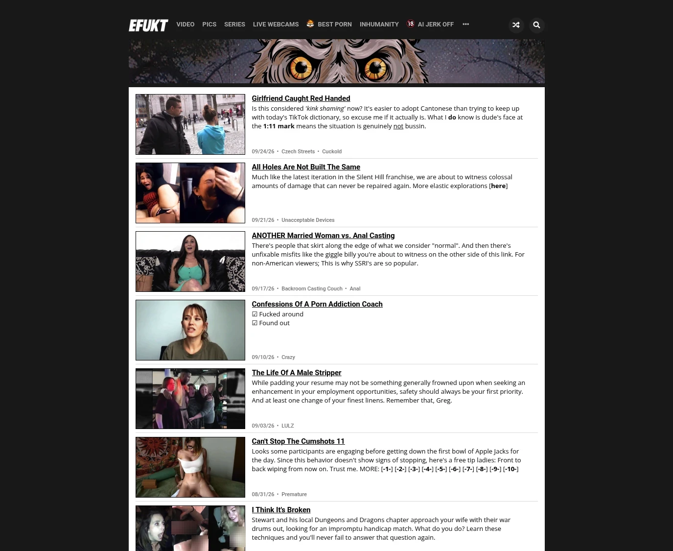 Review screenshot efukt.com