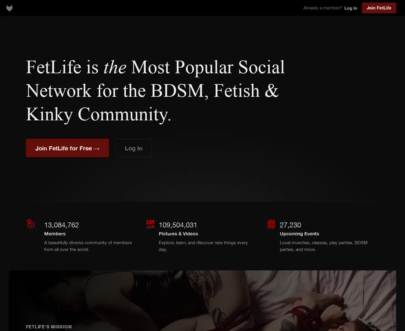 Screenshot from fetlife.com for review purposes Review screenshot fetlife.com