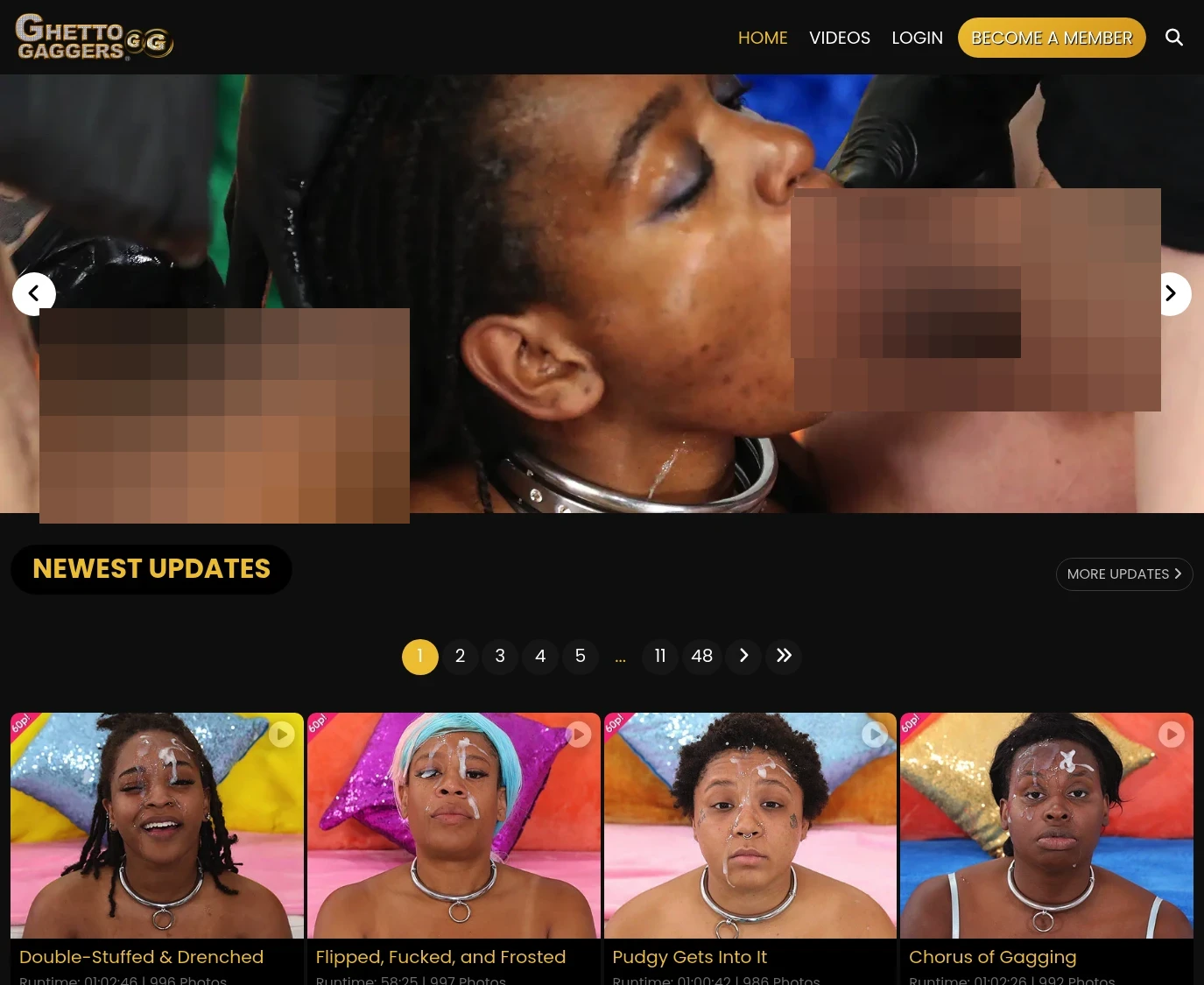 Screenshot from Ghettogaggers.com for review purposes Review screenshot Ghettogaggers.com