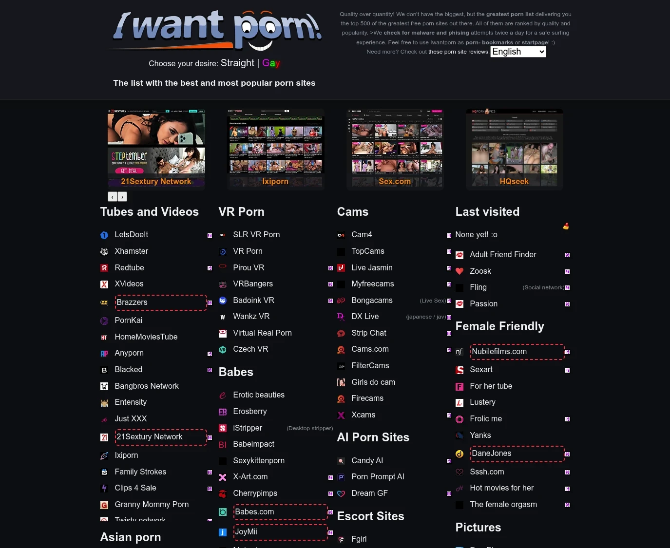Screenshot from iwantporn.net for review purposes Review screenshot iwantporn.net