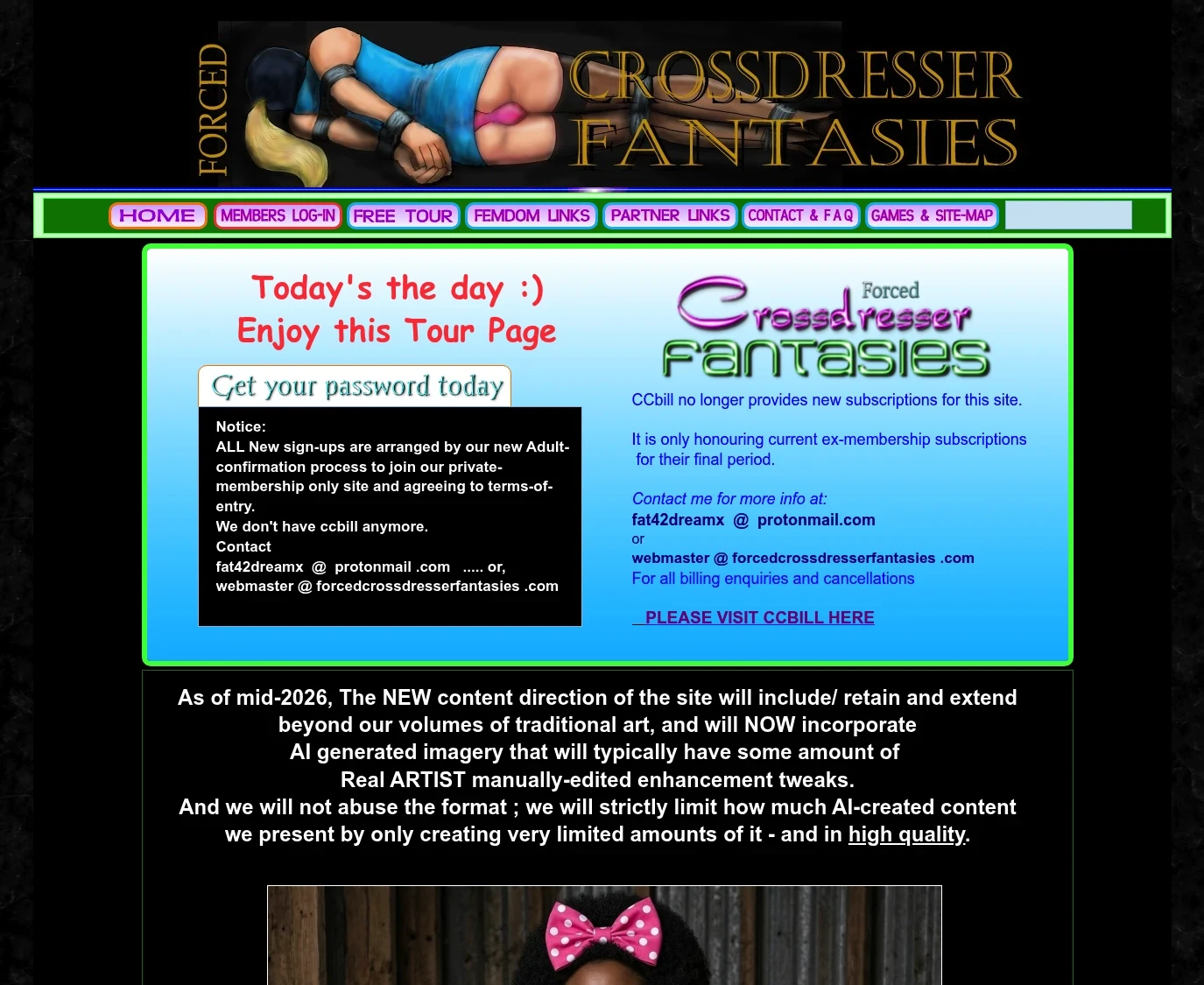Review screenshot forcedcrossdresserfantasies.com