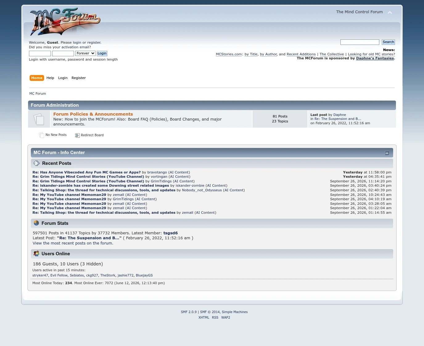 Screenshot from mcforum.net for review purposes Review screenshot mcforum.net