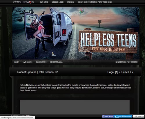 Review screenshot HelplessTeens.com