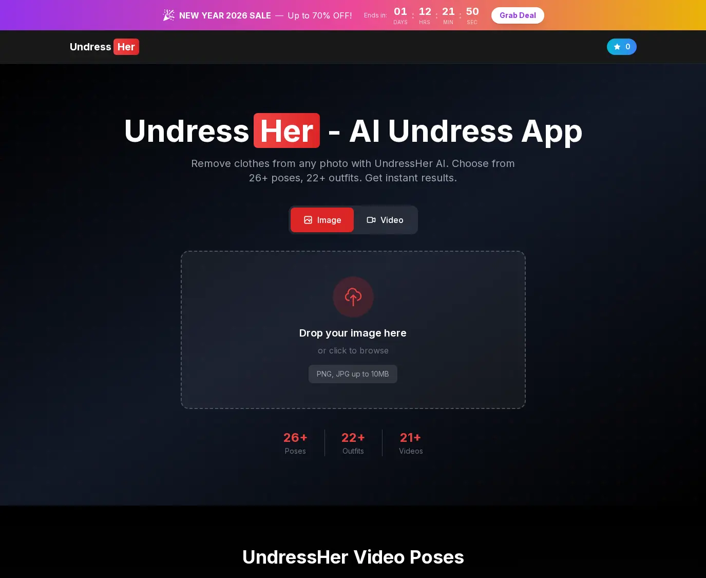 Review screenshot Undressherapp.org