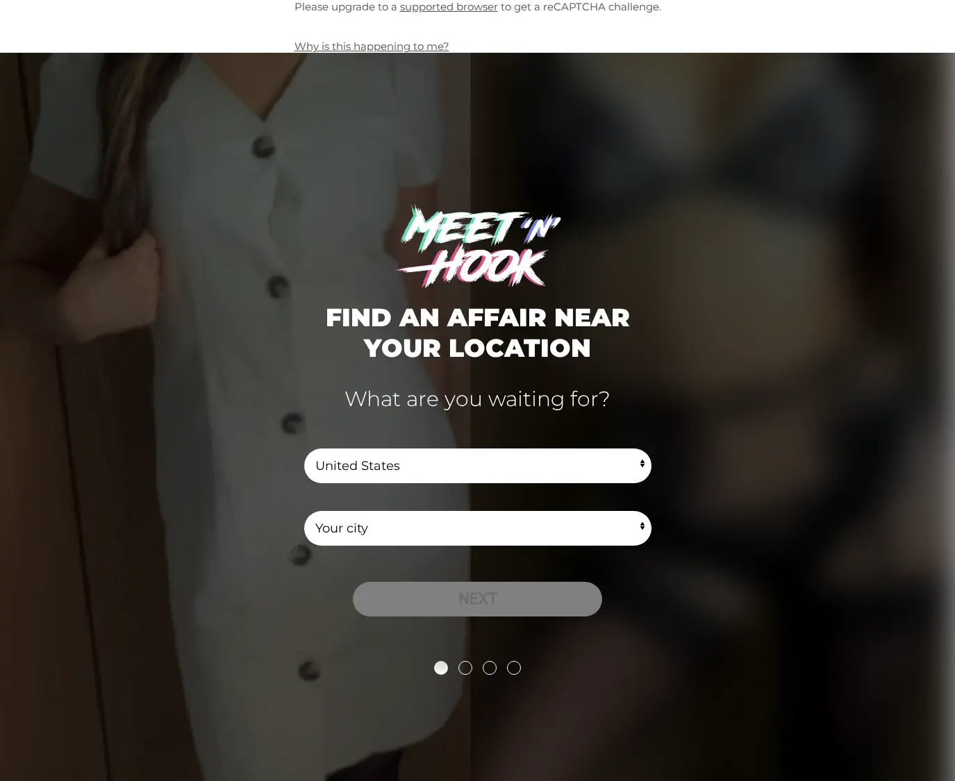 Screenshot from Meet-n-hook.com for review purposes Review screenshot Meet-n-hook.com