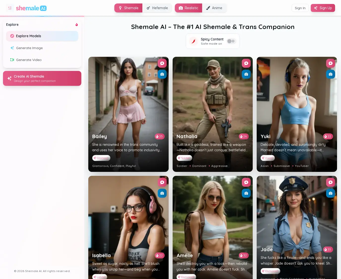 Review screenshot Shemale-ai.com